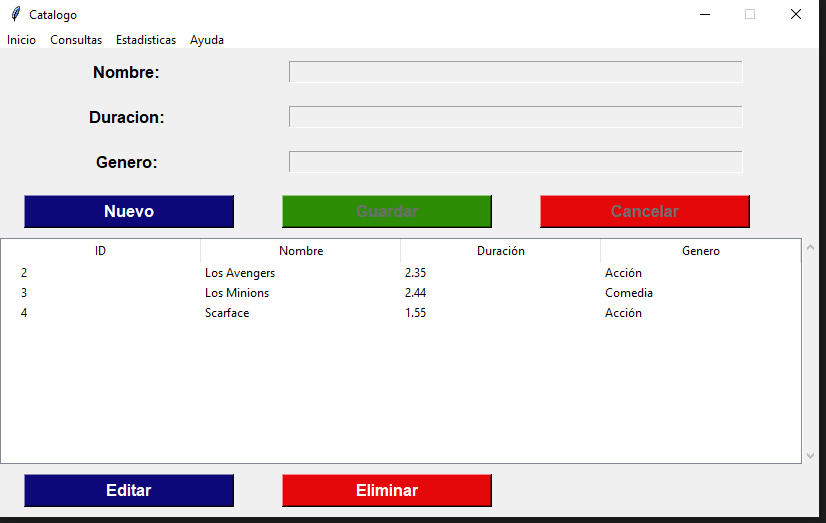 AgendaDePeliculas